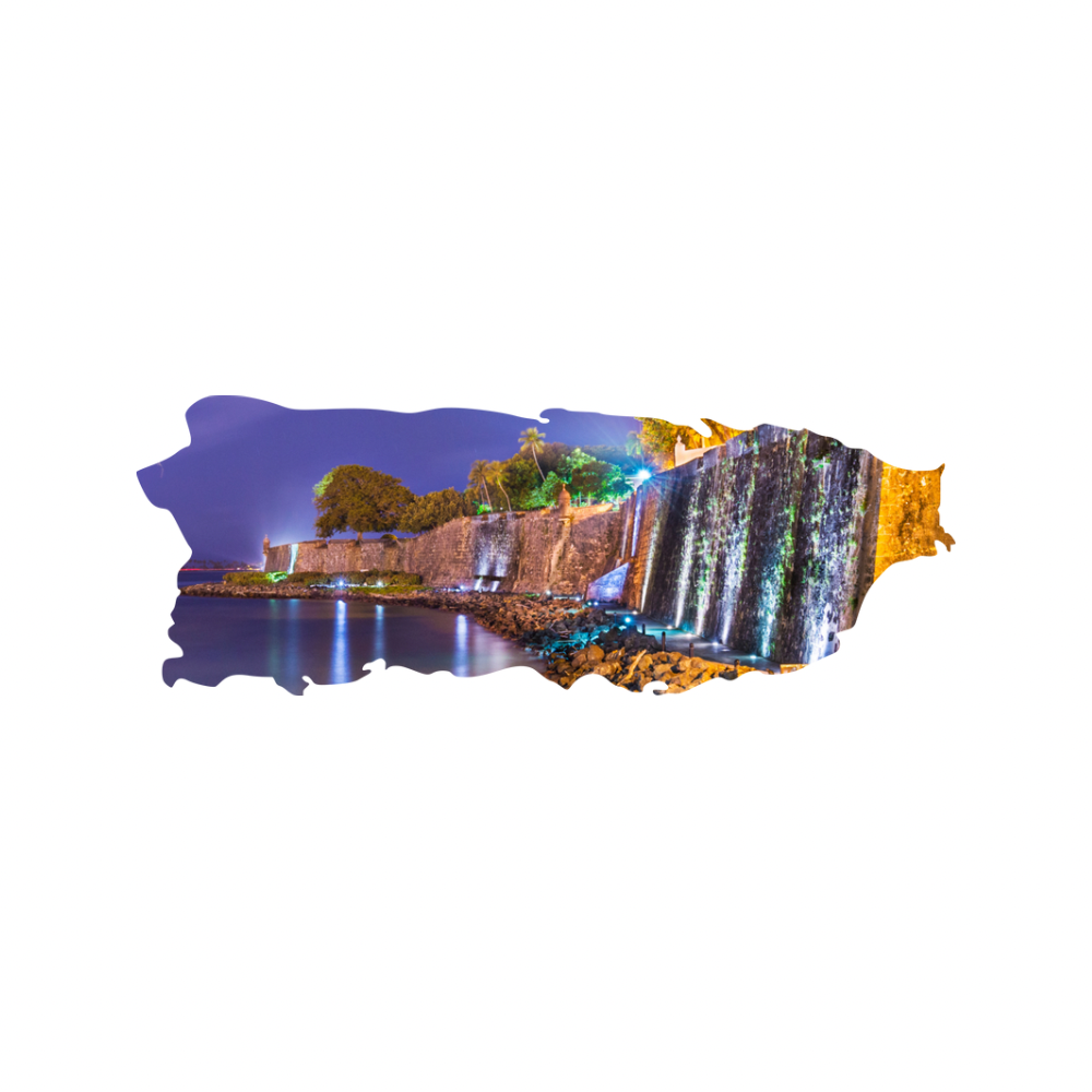 16 Designs of Puerto Rico Map made on Acrylic. A Table Art! - Professional Artwork