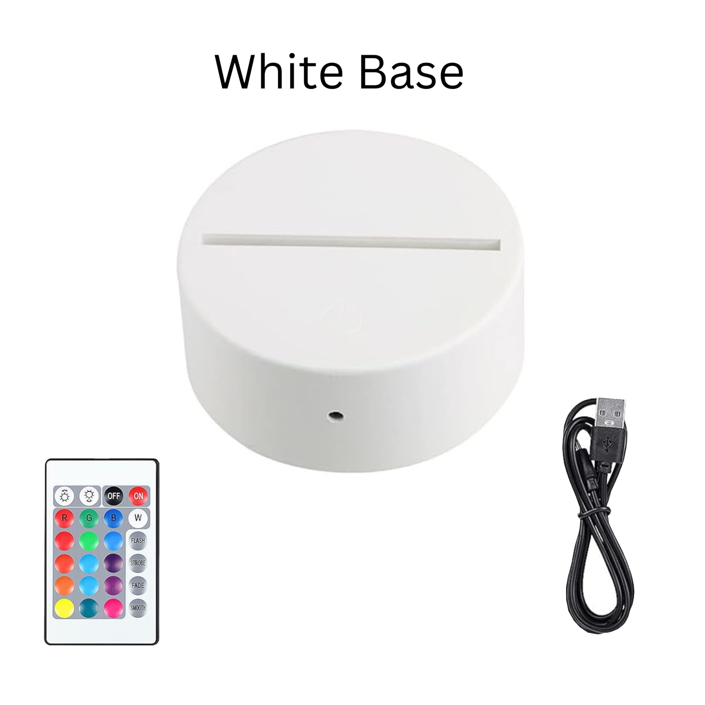 Custom Soccer LED 6"x6” Round Acrylic Table Sign. Wireless Remote Included.