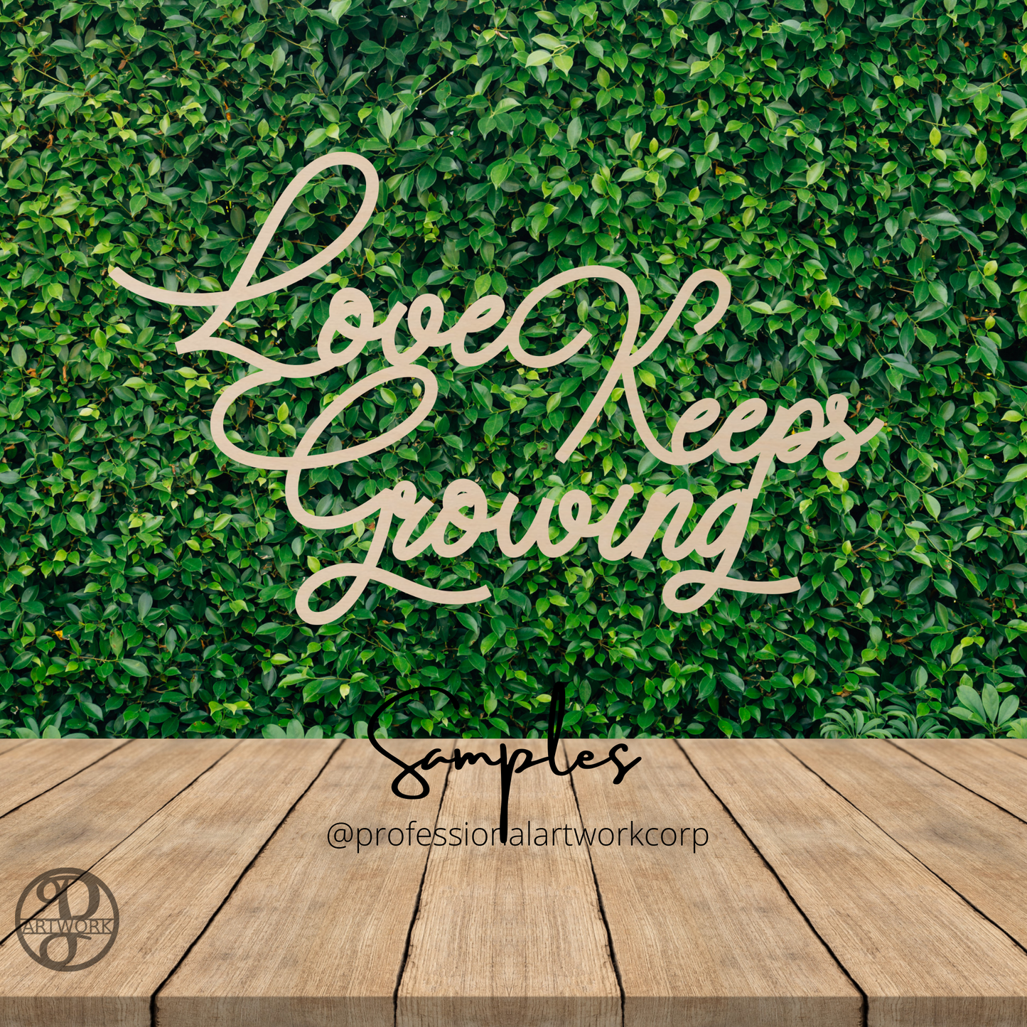 Custom Wood Stacked Sign - Professional Artwork