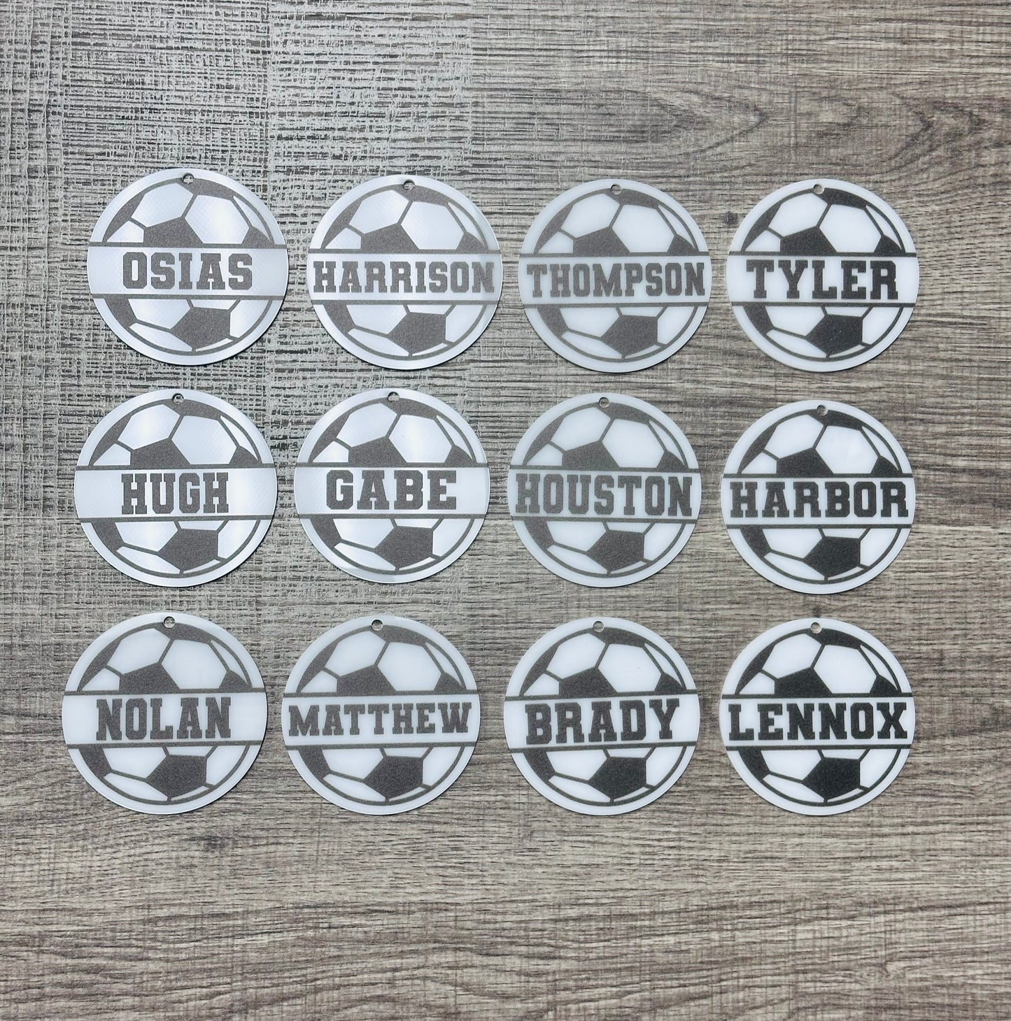 Soccer Bag Custom Tag, UV Printed - Professional Artwork