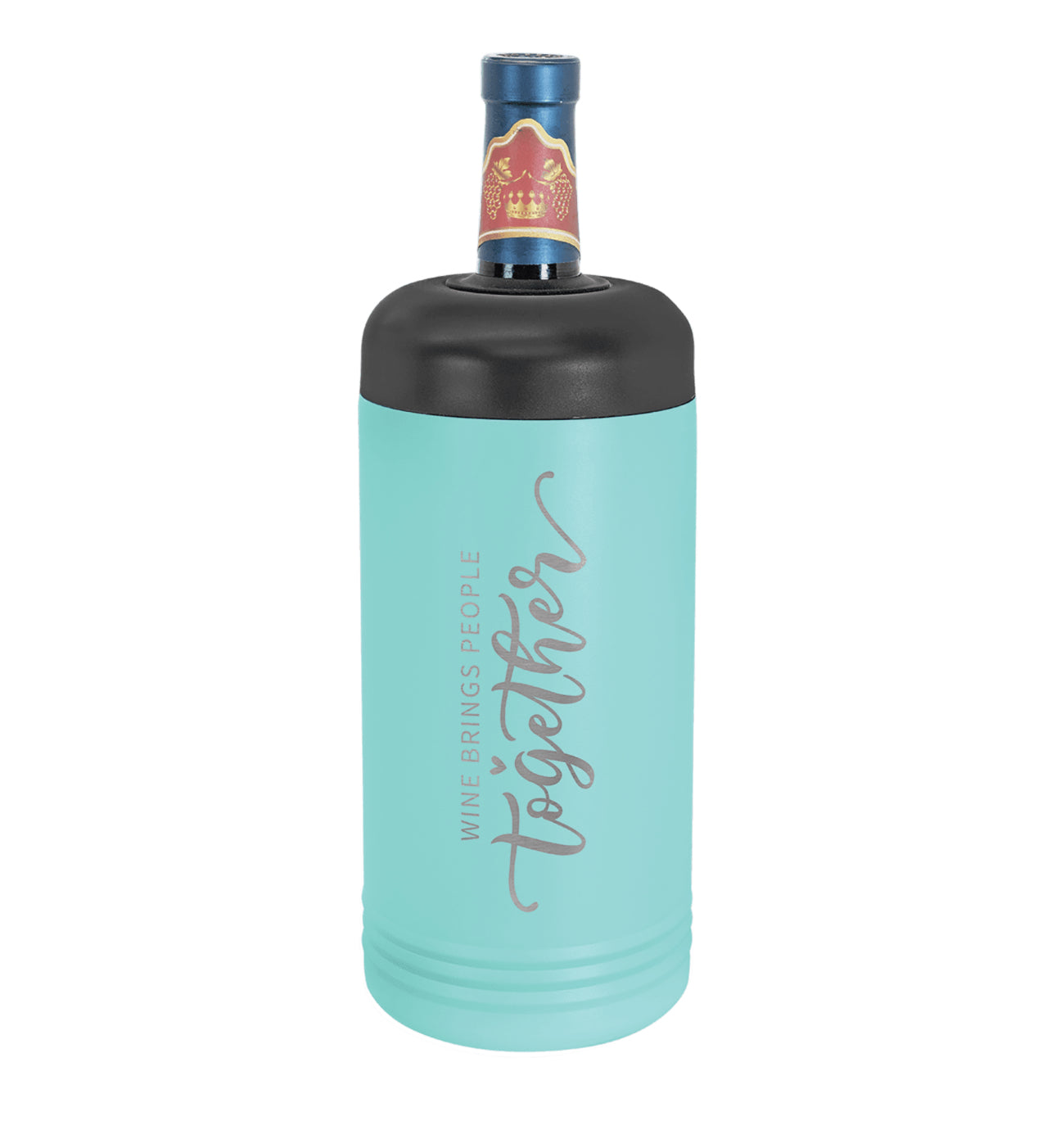 Wine Chiller, Stainless Steel. Custom with company logo or Monogram as main picture. - Professional Artwork
