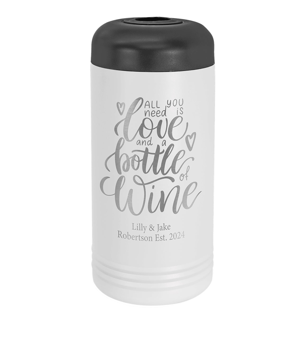 Wine Chiller, Stainless Steel. Custom with company logo or Monogram as main picture. - Professional Artwork