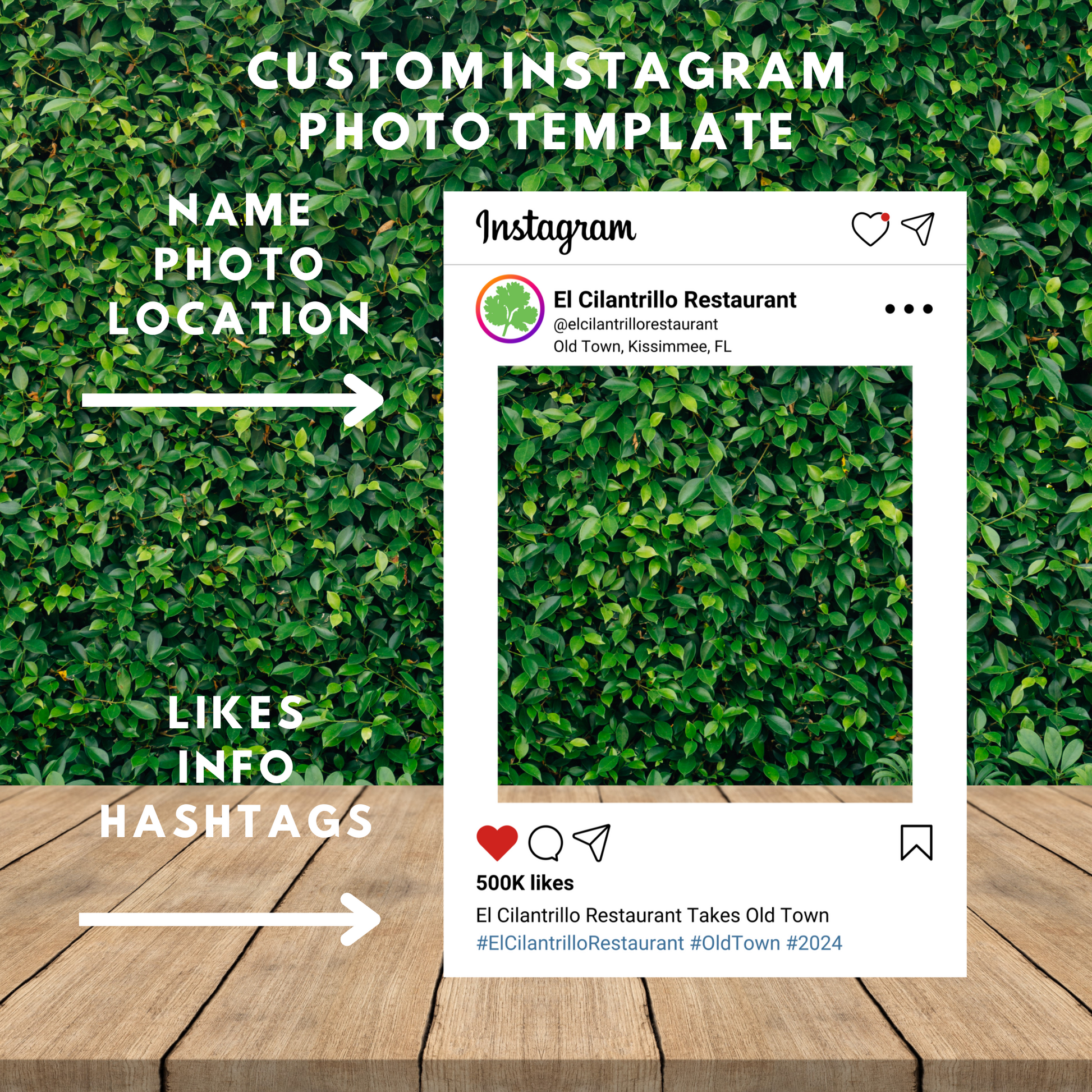 Custom Social Media Poster Frame, Made Out of White Cardboard 7mm - Professional Artwork