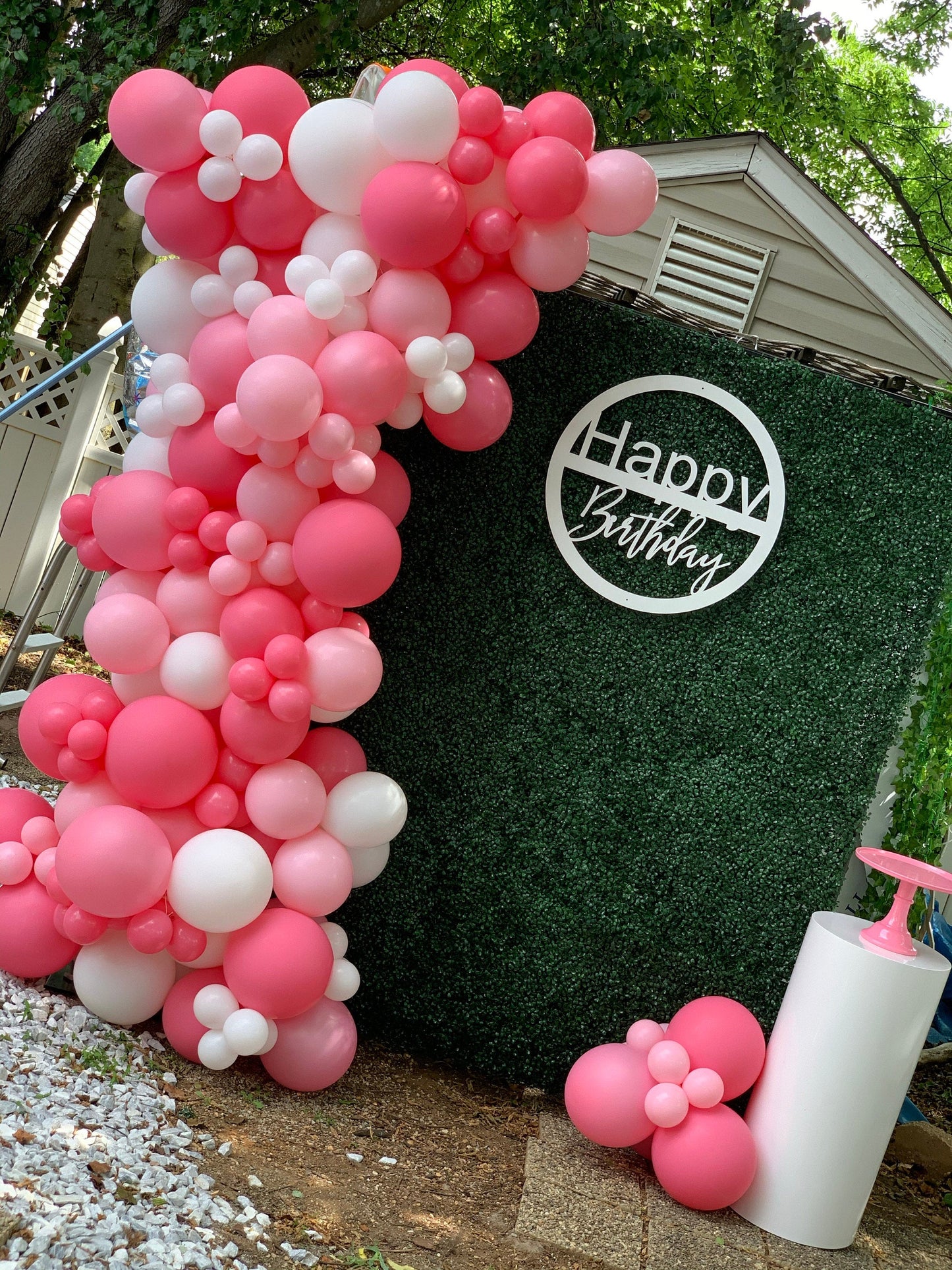 Happy Birthday Round Wood Sign - Professional Artwork