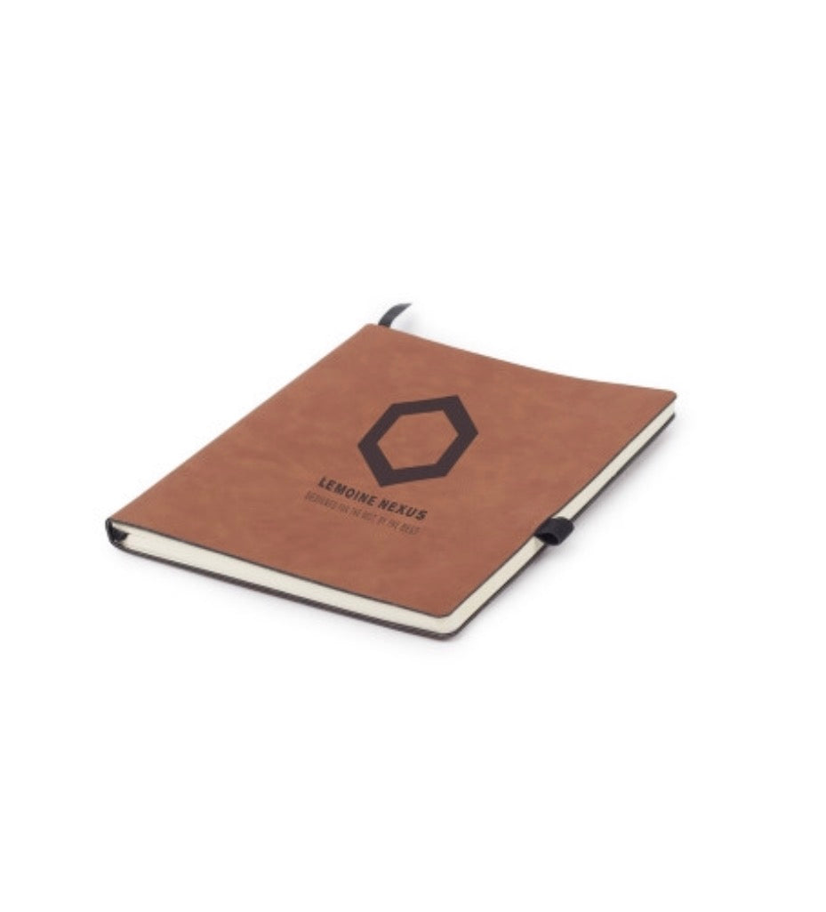 Engraved 7" x 9" Notebook Chestnut
