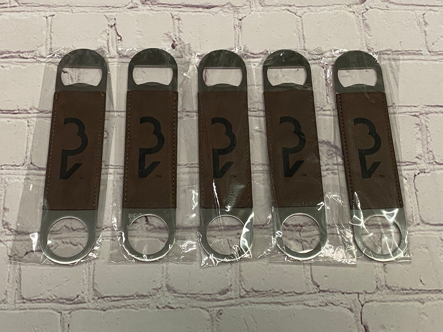 Large Bottle Opener Engraved Bay Brown