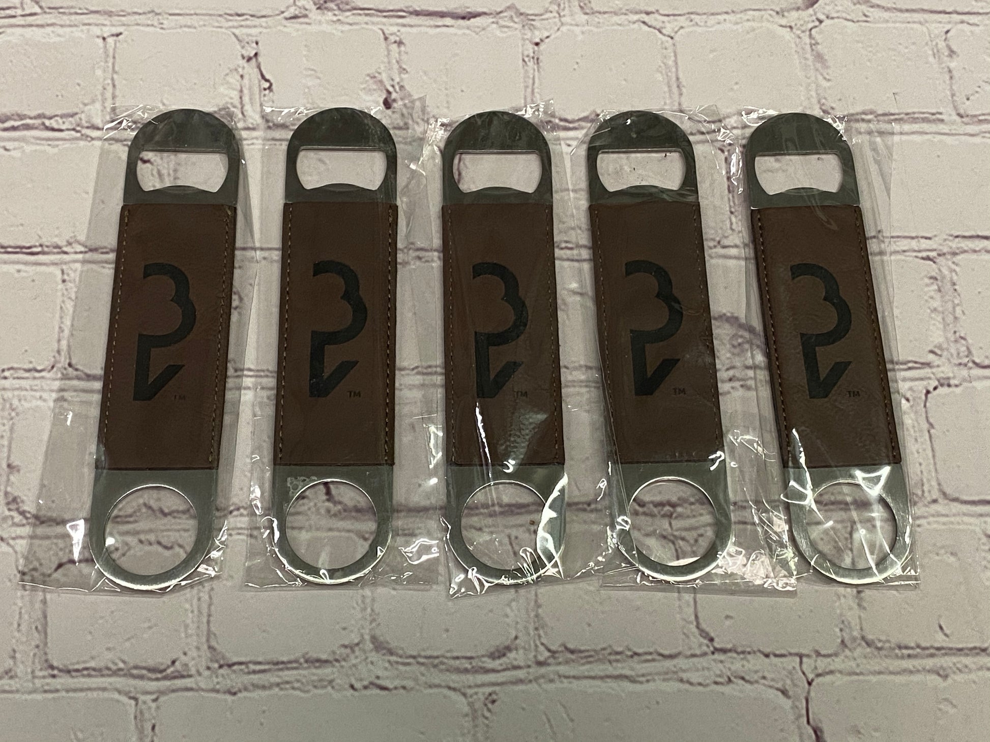 Large Bottle Opener Engraved Bay Brown