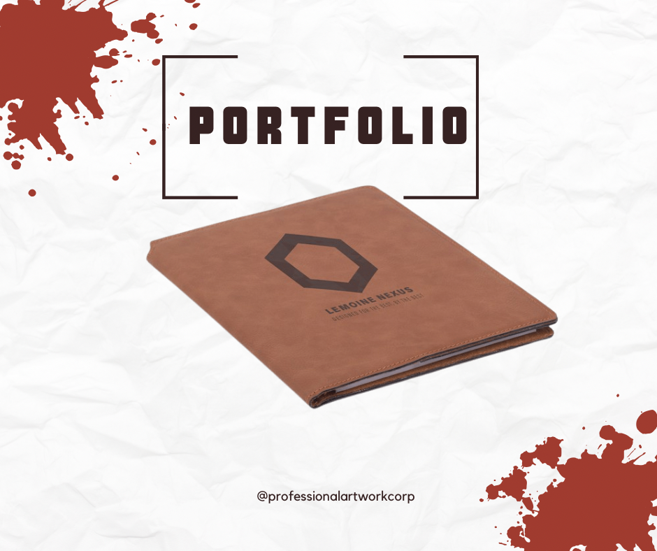 Engraved Leather Portfolio 7" x 9"