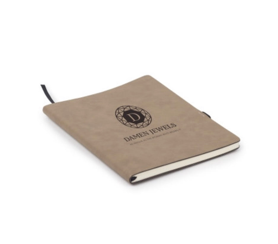 Engraved 7" x 9" Notebook Buckskin