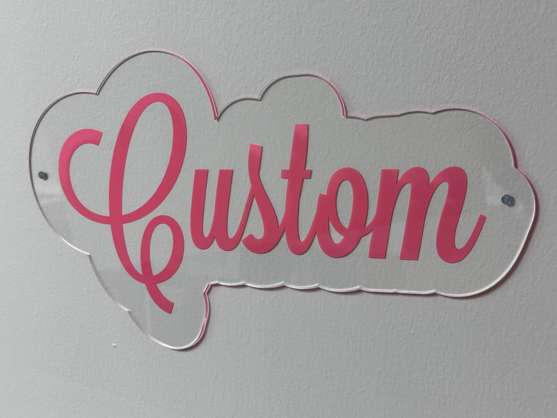 Acrylic Offset Custom Sign - Professional Artwork