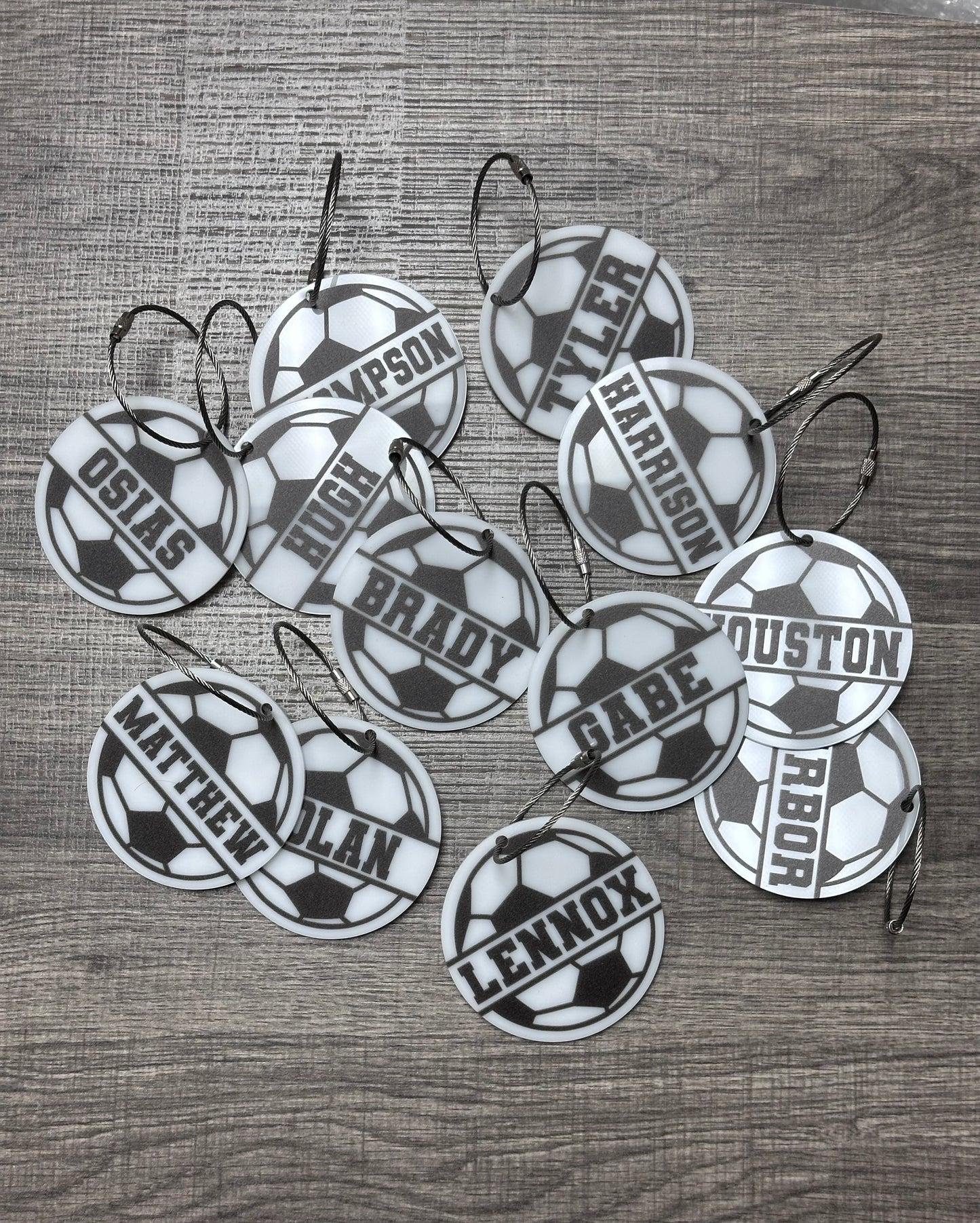 Soccer Bag Custom Tag, UV Printed - Professional Artwork