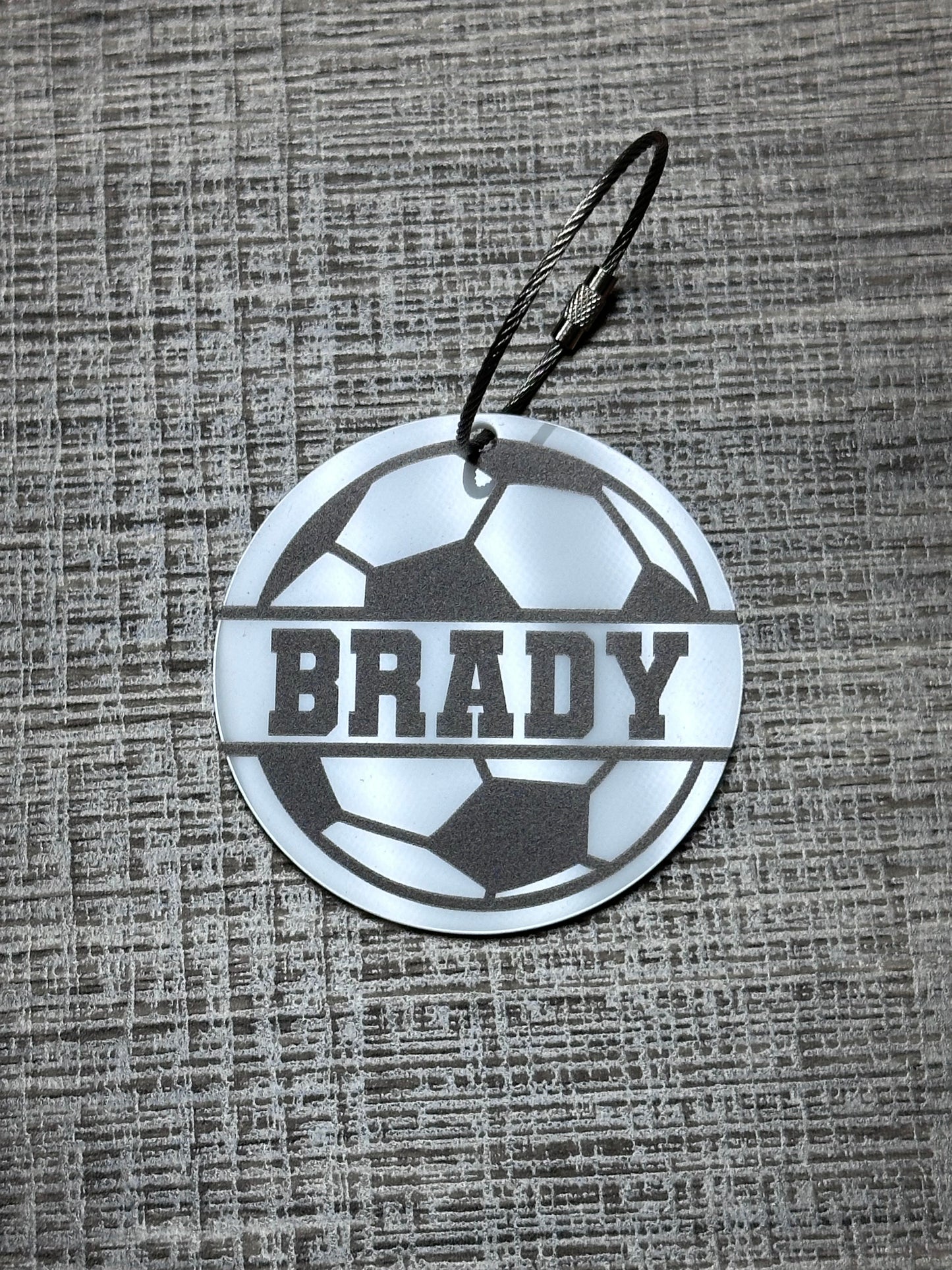 Soccer Bag Custom Tag, UV Printed - Professional Artwork