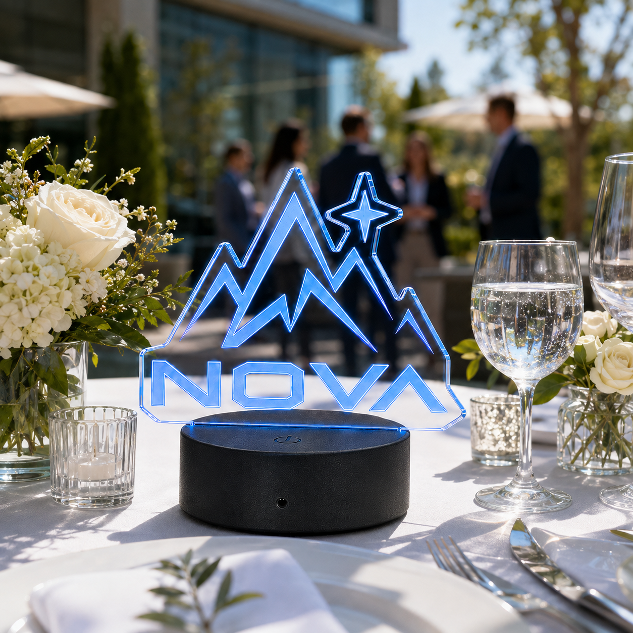 Custom Die-Cut LED Acrylic Logo Sign