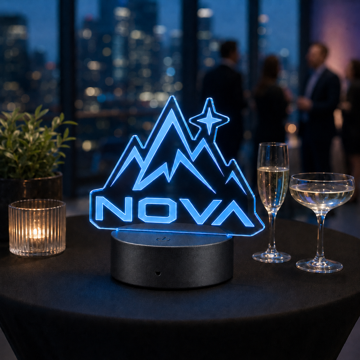 Custom Die-Cut LED Acrylic Logo Sign