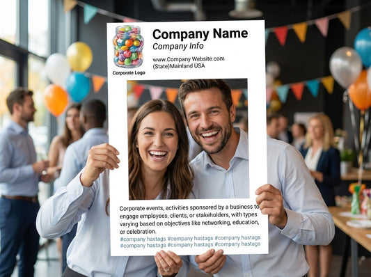 Custom Corporate Photo Frame, Made Out of 7mm Cardboard - Professional Artwork