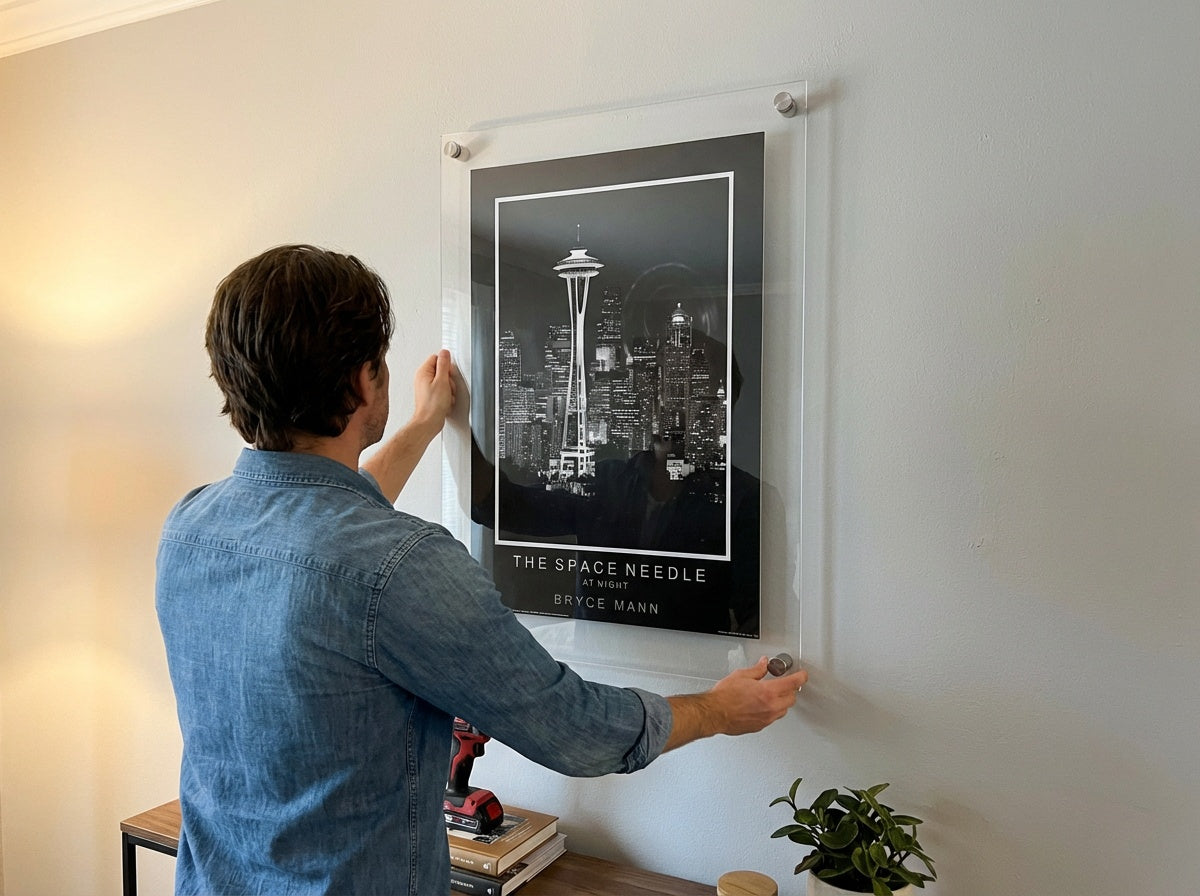 Clear Acrylic Frame Straight Corners