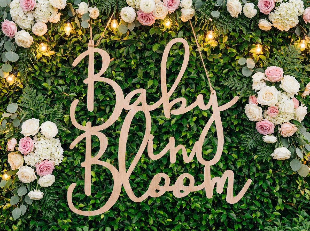 Baby in Boom Stacked Wood Sign - Professional Artwork