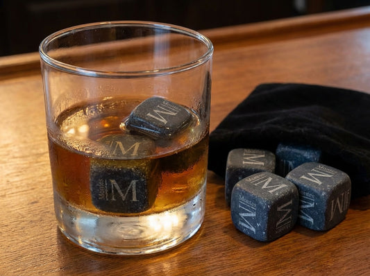 10oz On the Rock Glass and Stones - Professional Artwork