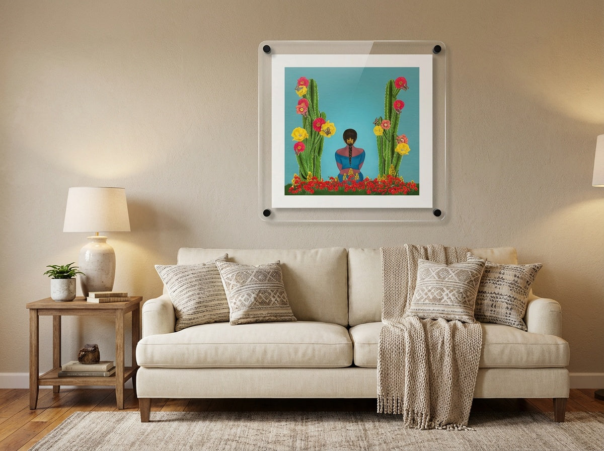 Clear Acrylic Frame Round Corners - Professional Artwork