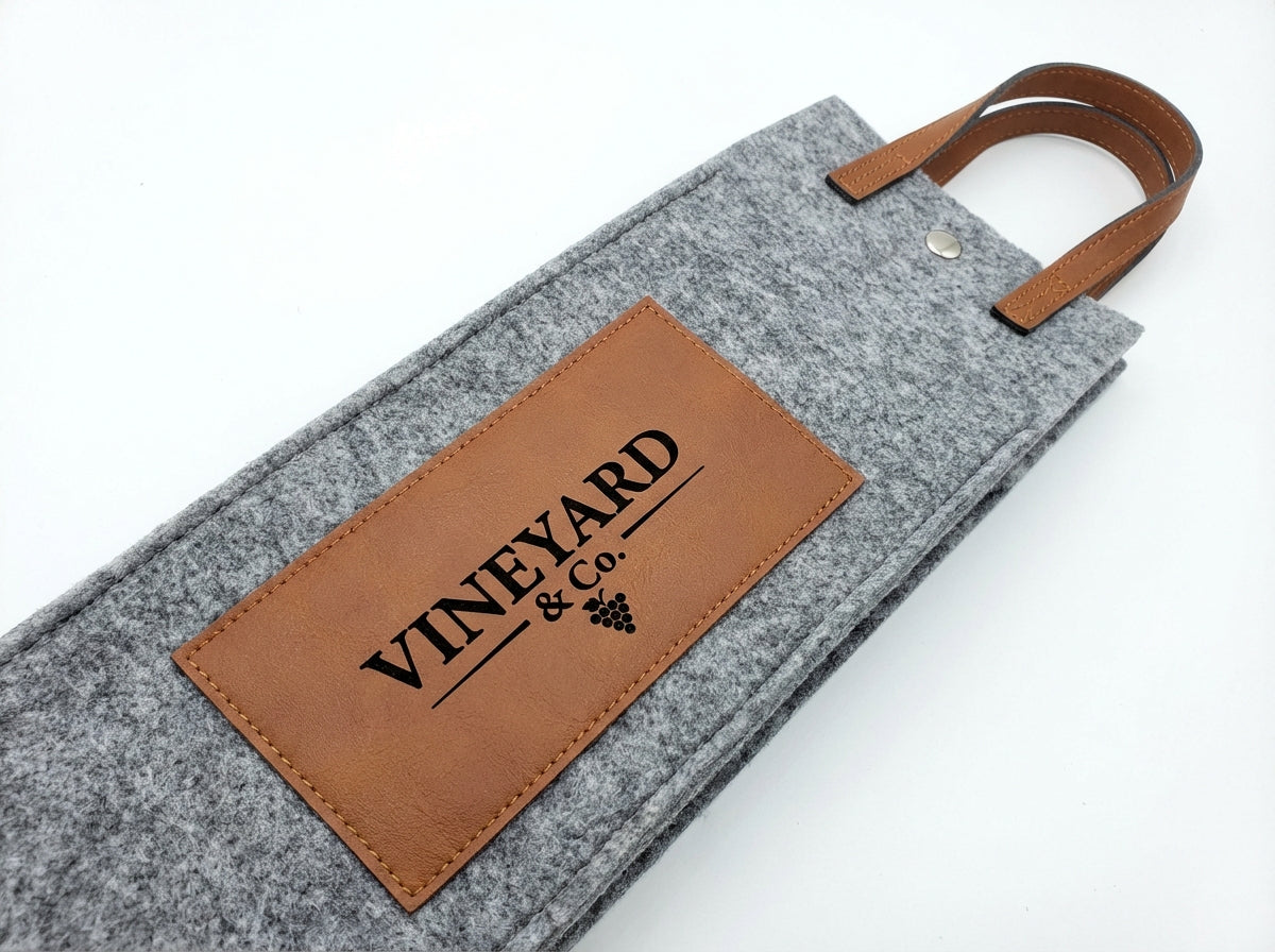Flannel Wine Tote Custom - Professional Artwork