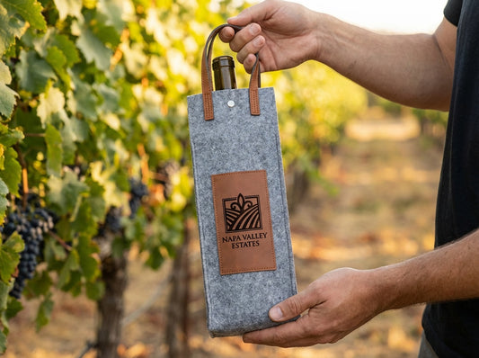 Flannel Wine Tote Custom - Professional Artwork