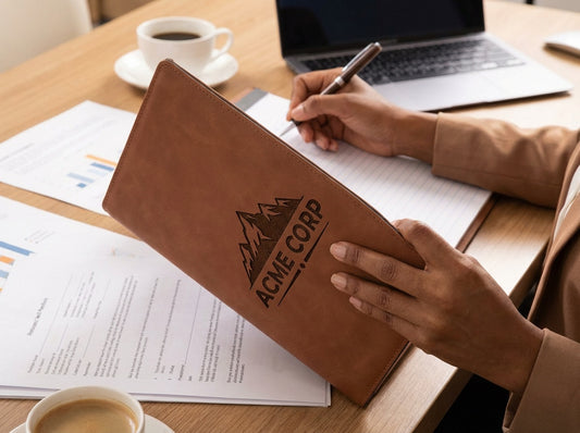 Engraved 7" x 9" Notebook - Professional Artwork