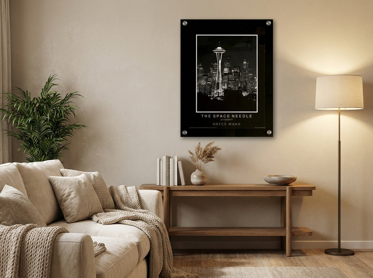 Black Acrylic Frame Straight Corners - Professional Artwork