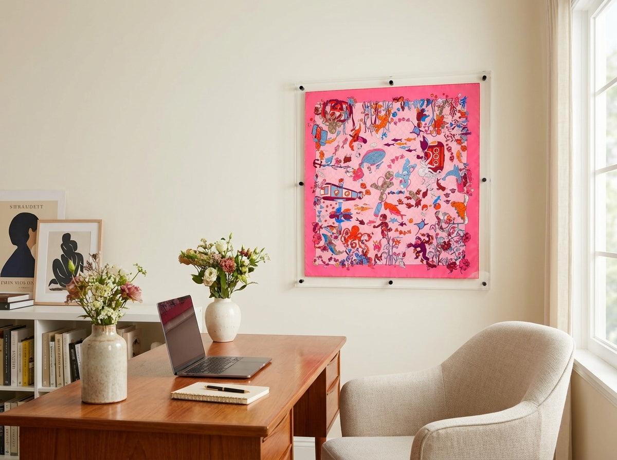 Large Clear Acrylic Frame Straight Corners - Professional Artwork