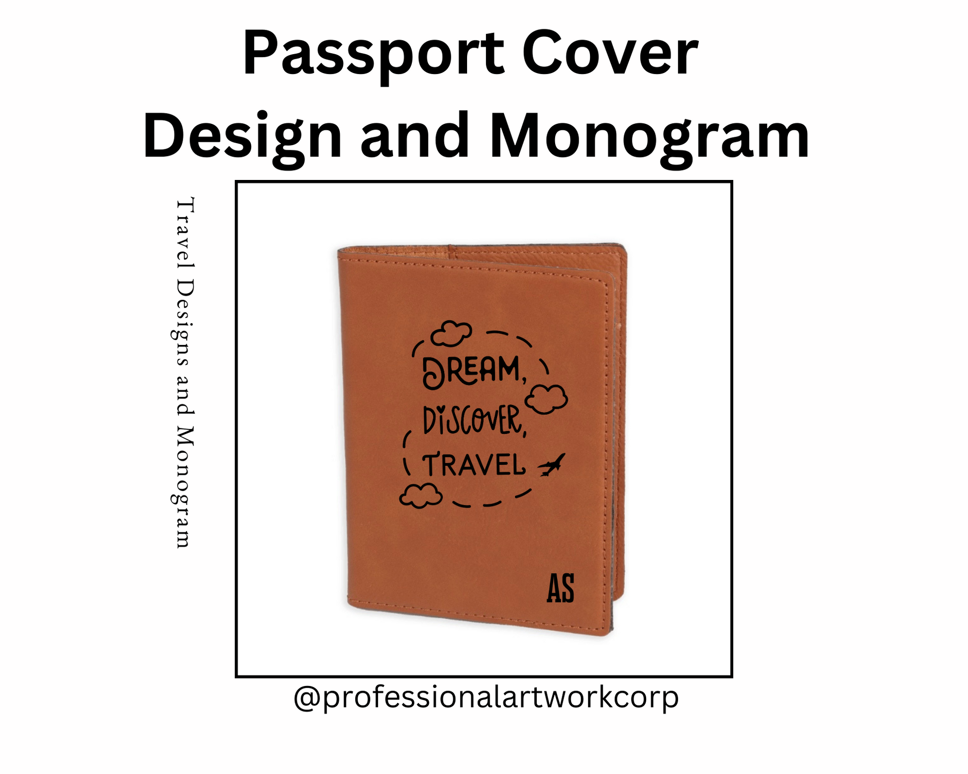 Leatherette Passport Cover - Professional Artwork